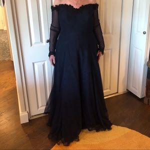 Still available! Blue tulle evening gown